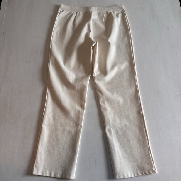 Weekend By Chico’s Pants Size 2 (L 12) Pull On Trousers 30” Minimalist Ivory - Picture 8 of 8